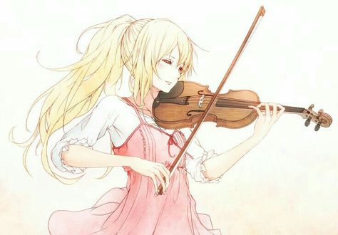 Girl Playing Violin, Your Lie In April, The Violin, Long Blonde, Diabolik Lovers, Diabolik, Long Blonde Hair, You Lied, Noragami