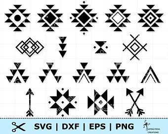 Aztec Nails, Native American Patterns, Pattern Svg, Silhouette Files, Aztec Pattern, Cricut Cut Files, Silhouette Machine, Cricut Cut, Pattern Drawing