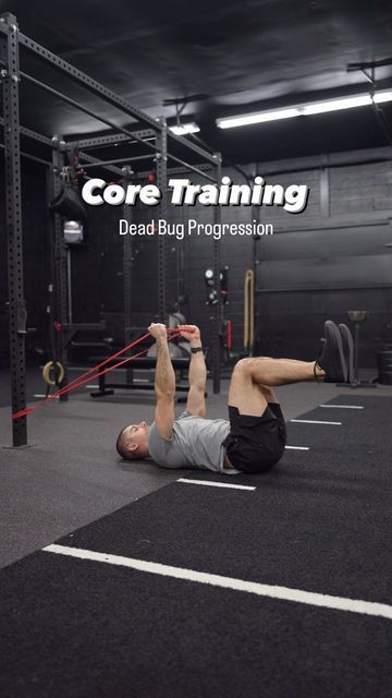 Dead Bug Exercise, Core Work, Baseball Training, Core Exercises, Core Training, Build Strength, Resistance Band Exercises, Golf Training, Workout Regimen