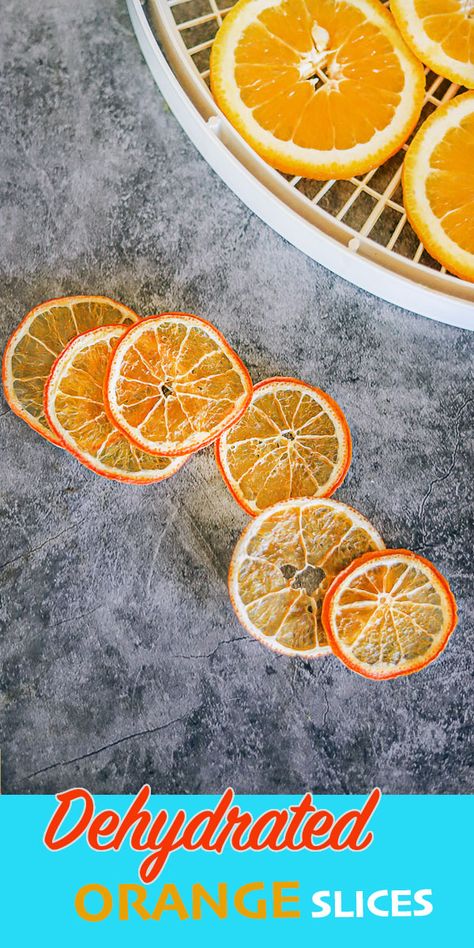 Learn how to make dehydrated oranges using a dehydrator or oven. Dried oranges can be enjoyed as a quick snack or used in stews, syrups, as a garnish, or in cocktails. #dehydratedorangeslices #dehydratedoranges #driedoranges #hildaskitchenblog Orange Dehydrator Recipes, How To Dry Orange Slices In Dehydrator, Dehydrate Mandarin Oranges, Dehydrated Lemons In Dehydrator, Dehydrated Candied Orange Slices, Drying Oranges In Dehydrator, How To Dehydrate Oranges In Dehydrator, How To Dehydrate Oranges In The Oven, Dehydrated Oranges In Dehydrator