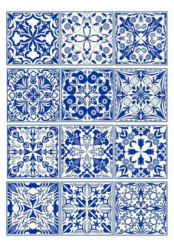 Lisbon Geometric Azulejo Tile Vector Pattern, Portuguese or Spanish Retro Old Tiles Mosaic, Mediterranean Seamless Navy Blue Desig Stock Illustration - Illustration of ornate, home: 130179397 Tiles Illustration, Spanish Pattern, Textile Background, Old Tiles, Indigo Textiles, Blue And White Pattern, Mosaic Tile Art, Class 11, Ceramic Bathroom