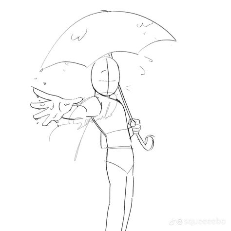 Reaching Out To Camera Pose Reference, Reaching Pose Reference, Holding Umbrella Reference Drawing, Holding Umbrella Reference, Reaching Up Pose Reference, Holding An Umbrella Pose Drawing, Reaching Out Pose, Anime Umbrella Pose, Person Reaching Out Drawing Reference