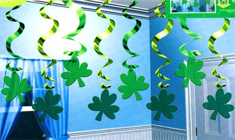 6. St. Pat's Party Decor Irish Party Decorations, St Patricks Decorations, Irish Party, Stag And Doe, March Crafts, Irish Clover, Party Supply Store, St Patrick's Day Decorations, Marble Painting