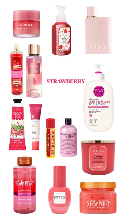 #strawberry #smell #good Smell Like Strawberries, Perfume Quotes, Skin Care Basics, Perfume Collection Fragrance, Basic Skin Care Routine, Shower Skin Care, Body Smells, Perfume Scents, Perfume Lover