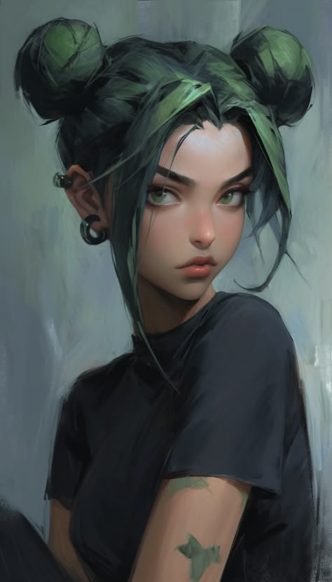 Link Concept Art, How To Paint Hair, Digital Art Hair, 4k Resolution Wallpapers, Digital Art Portrait, Jolyne Kujo, Digital Art Character, Anime Portrait, Girl Character