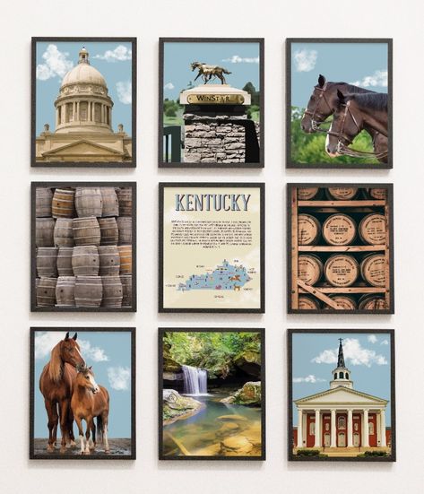 Kentucky State Prints Set of 9, Kentucky colourful Prints, Kentucky Photo Poster, Kentucky Wall Art, Kentucky Map, United States, kentucky Kentucky Wall Art, Kentucky Map, Colourful Prints, Kentucky State, Photo Poster, Photo Posters, 12 12, Paper Size, Kentucky