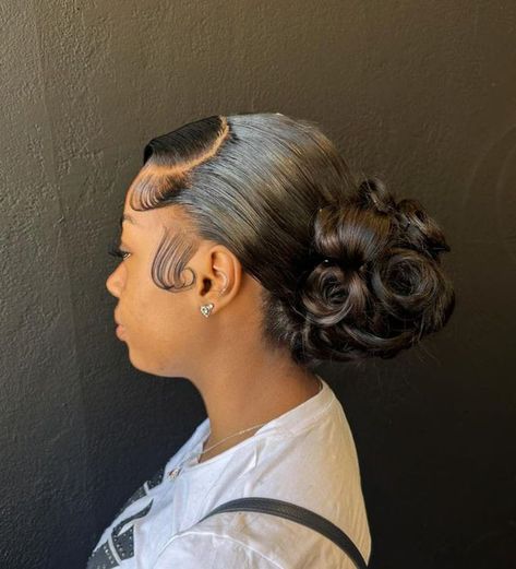 Lower Bun Hairstyles, Homecoming Hairstyle, Frontal Wig Hairstyles, Low Bun Hairstyles, Bridal Hair Inspiration, Curly Updo, Low Bun, Hairstyle Look, Your Hairstyle