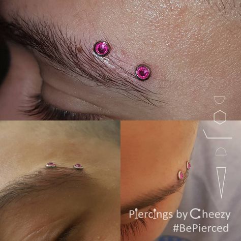 Surface Bar Piercing, Eyebrow Piercing Horizontal, Horizontal Eyebrow Piercing, Bar Piercing, Surface Piercing, Eyebrow Piercing, Body Modification, Body Piercings, Body Modifications