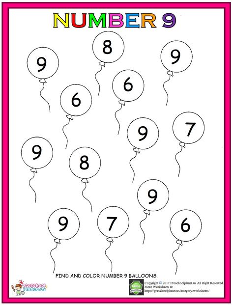 number 9 worksheet for kids Number 9 Worksheet, Number Worksheets Kindergarten, Preschool Number Worksheets, Worksheet Preschool, Letter Worksheets For Preschool, 20 Number, Fun Worksheets For Kids, Activity Worksheet, Counting Worksheets