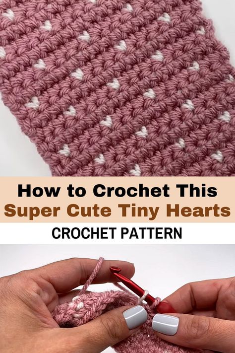 Single Crochet Heart Pattern, Crochet Blanket Backing, I Love This Yarn Patterns, Crochet Pattern That Looks Like Knitting, Tapestry Crochet Scarf Pattern, Heart Stiches Crochet, Love Heart Crochet Pattern, Crochet Hearts Pattern, Crochet Heart Tapestry