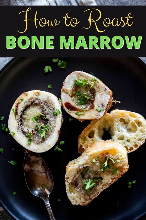 Marrow Recipes, Beef Bone Marrow, Toast Restaurant, Lazy Food, Beef Marrow, Marrow Recipe, Beef Marrow Bones, Roasted Bone Marrow, Roasted Beef