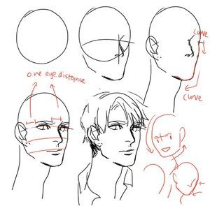 Masculine Face, Facial Proportions, Manga Tutorial, Manga Drawing Tutorials, Drawing Heads, Anatomy Drawing, Anime Drawings Tutorials, Blog Website, Art Tutorial