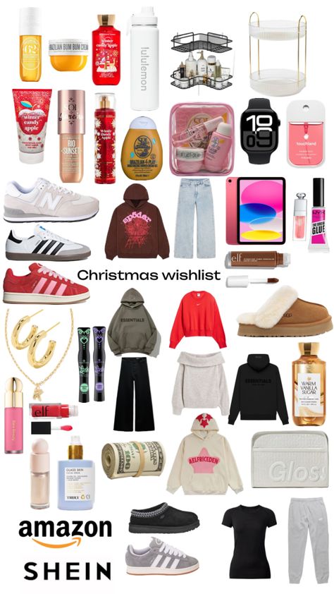 Christmas wish list idea! 16 Christmas Gifts, Christmas Wishlist Ideas Collage, Christmas Which List Ideas, Thing To Ask For Christmas Ideas, Christmas Wish List 11-12, Christmas’s Wish List Ideas, What To Get For Christmas 2024, Christmas Wishlist Under 20, Christmas List Cheap