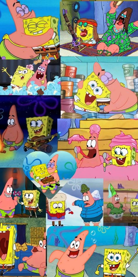 Friendship Background Aesthetic, Spongebob Best Friend, Imagination Spongebob, Spongebob Friends, Patrick Spongebob, Sister Tattoo Designs, Nightmare Before Christmas Wallpaper, Best Friend Wallpaper, Anime Lock Screen Wallpapers