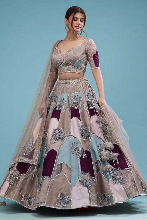 Dressed for Forever: Unveiling Contemporary Bridal Fashion Lehenga Designs Latest, Sangeet Lehenga, Latest Bridal Lehenga, Contemporary Bridal, Multicolor Sequins, Wedding Lehenga Designs, Lehenga Designs Simple, Indian Bride Outfits, Designer Bridal Lehenga