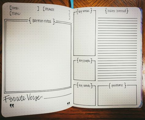 Sermon notes bullet journal  Lifeline Bullet Journals by Karen Fritsche Church Journal, Bible Bullet Journaling, Therapy Notes, Bible Journal Notebooks, Bullet Journal Notes, Bible Journal Notes, Devotional Journal, Bible Study Methods, Inspire Bible Journaling