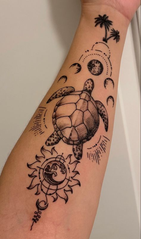 Tree Geometric Tattoo, Tree Geometric, Rip Tattoos For Mom, Tortoise Tattoo, Best Tattoo Ideas For Men, Turtle Tattoo Designs, Men Tattoos Arm Sleeve, Sharpie Tattoos, Tattoo Parlor