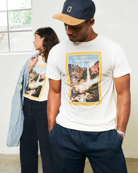 National Geographic x Parks Project Vintage Magazine Cover Tee | Parks Project | Nat Geo Forever Exploring Capsule National Park Clothing, Parks Project, National Geographic Photos, Summer Lovin, Vintage Magazines, Vintage Magazine, Favorite Shirts, Printed Tees, National Geographic