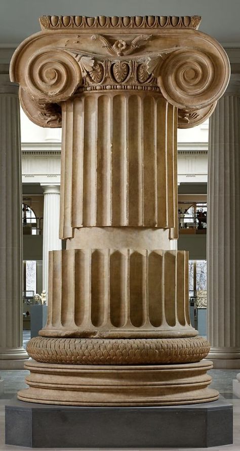 The Temple Of Artemis, Ornamental Molding, Temple Of Artemis, Ionic Order, Ionic Column, Doric Column, Marble Columns, Balance Art, Mug Decorating