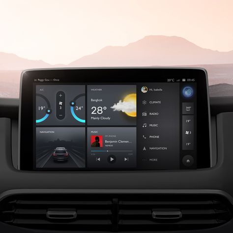 Mg Zs Ev, Car App, Car Ui, News Web Design, Dashboard Ui, Car Dashboard, Dashboard Design, Infotainment System, Screen Design