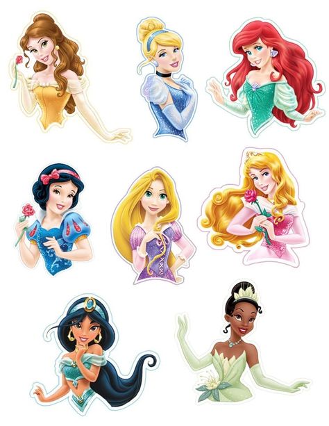 Princesa Princess Birthday Cupcakes, Disney Princess Printables, Christian Cakes, Disney Princess Cake Topper, Disney Princess Birthday Cakes, Disney Princess Cupcakes, Seni Resin, Cupcake Toppers Free, Disney Cupcakes