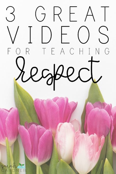 3 GREAT VIDEOS FOR TEACHING RESPECT — Sarah Gardner Respect Classroom Activities, Respect Assembly Ideas, Respect Activities For Middle School, Teaching Respect In The Classroom, Respect Lessons Elementary, Respect Lessons For Middle School, Week Of Respect Activities Elementary, Respect Lessons For Kids, Respect Videos For Kids