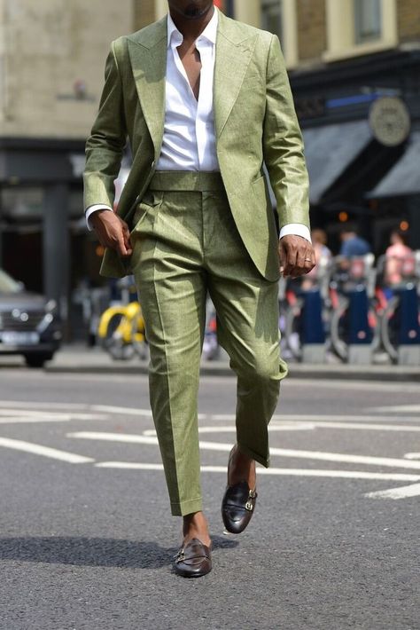 Engagement Suits, Green Suit Men, Linen Suits For Men, Green Wedding Suit, Summer Suits Men, Wedding Suits Groom, Linen Men, Italy Outfits, Green Suit