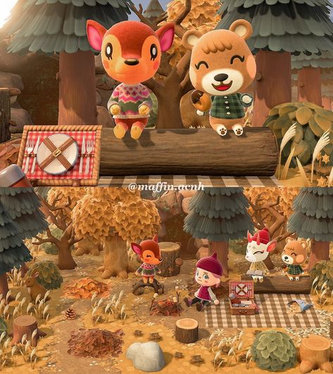 Aesthetic Animal Crossing Villagers, Cutest Acnh Villagers, Cozy Gaming Aesthetic, Acnh Aesthetics, Picking Mushrooms, Cottagecore Animal Crossing, Cozy Gamer, Gaming Aesthetic, To Build A Fire