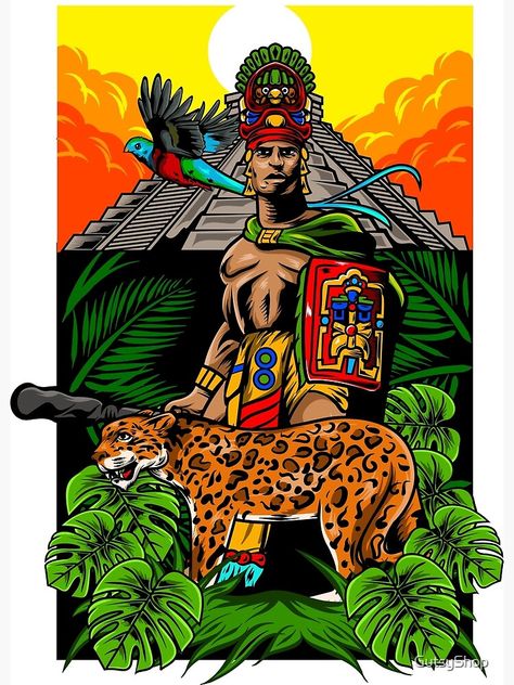 "Guatemala Tecun Uman" Greeting Card for Sale by GutsyShop | Redbubble Tecun Uman Tattoo, Hand Drawing Design, Guatemalan Art, Geisha Tattoo Design, Mayan Art, Mayan Culture, Aztec Art, Hand Drawing, Animated Cartoons