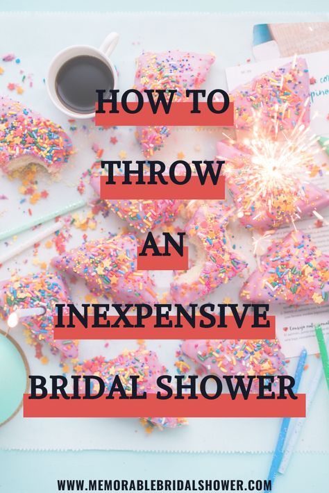 Bridal Shower Decor Ideas, Bridal Shower On A Budget, Bridal Shower Crafts, Cheap Bridal Shower Ideas, Shower Decor Ideas, Simple Bridal Shower Decorations, Shower On A Budget, Wedding Shower Food, Wedding Shower Brunch