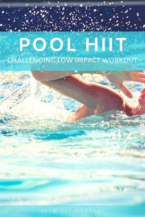 Aqua Jogging Workouts, Pool Hiit Workout, Beach Workout Outfit, Swimming Exercises, Water Aerobic Exercises, Water Aerobics Workout, Swimming Pool Exercises, Water Workouts, Pool Workouts