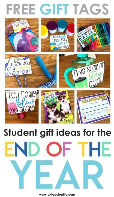 Student Gifts End Of Year, Gift Tags For Students, Student Gift Ideas, Student Gift Tags, Gifts 2021, Student Teacher Gifts, End Of Year Activities, Preschool Graduation, Kindergarten Graduation