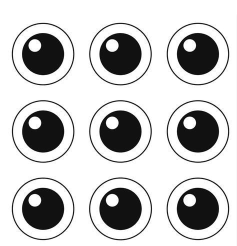 Printable Eyes For Crafts, Eyes Template, Eye Template, Eyes Printable, Paper Eyes, Eye Printable, Craft Eyes, Preschool Arts And Crafts, Preschool Art Activities