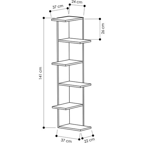 Shadow box shelves