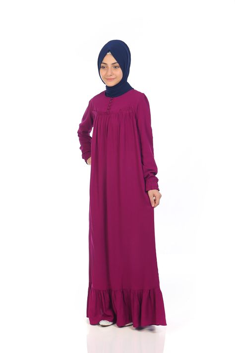 Muslim Kids Dress, Child Hijab Kids Abaya Fuchsia Girls Eid Dress Dubai Abaya Muslim Girl Clothes 8 9 10 11 12 13 14 Age Khimar Niqab Jilbab #mevlanakidsabaya #muslimkidsdress #kidsabaya #girlsabaya #islamickidsclothes #muslimkidclothing Girls Eid Dress, Khimar Niqab, Kids Abaya, Eid Dress, Dubai Abaya, Girls Tunics, Muslim Kids, Muslim Girl, Eid Dresses