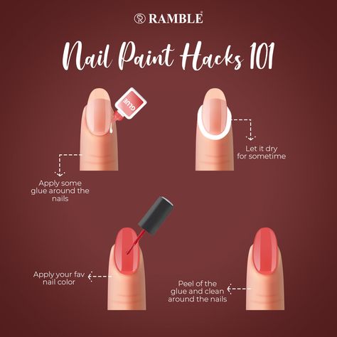 Ramble Cosmetics nail paint hack Matt Nail Polish, Makeup Essentials For Beginners, Pretty Manicures, Perfect Coat, Paint Types, Girl Tips, Nail Paint, Matte Nails, Makeup Essentials