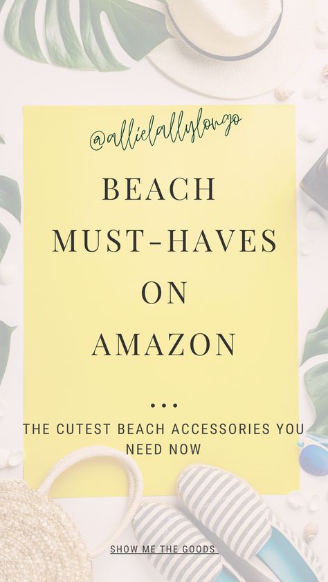 Shop my favorite Amazon Products! | Beach Must-Haves Amazon Beach Must Haves, Beach Must Haves, Beach Gifts, Amazon Products, Beach Accessories, Must Haves, My Favorite, Shop My, Good Things