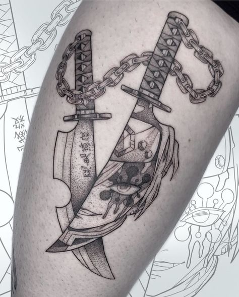 Lord Tengen Uzui Tattoo, Demon Slayer Tengen Uzui Tattoo, Vineland Saga Tattoo, Demon Slayer Tengen Tattoo, Tengen Uzui Blades, Tengen Uzui Swords Tattoo, Demon Slayer Tattoo Tengen, Dead Note Tattoo, Tengen Swords Tattoo