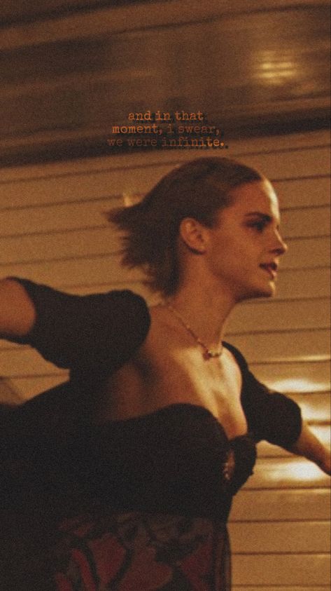 Wallflower Wallpaper, Emma Watson Movies, Emma Watson Wallpaper, I Swear We Were Infinite, We Were Infinite, Posters Room Decor, Emma Watson Style, Series Posters, Cover Aesthetic