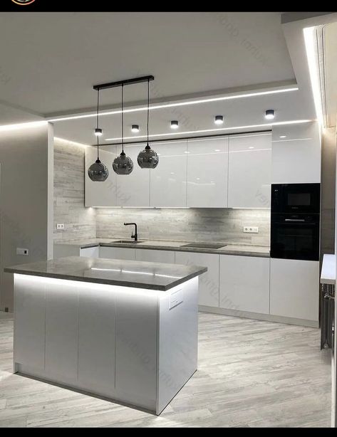 Modern Kitchen Apartment, Kitchen Design Grey, Modern Restaurant Design, Modern Kitchen Design Grey, Casa Clean, Villain Outfits, House Interior Design Styles, Kitchen Design Modern, Outfits Female