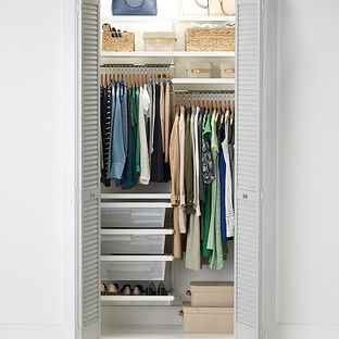 Affordable Closet Systems, Small Closet Design, Elfa Closet, Narrow Closet, Closet Solutions, Tiny Closet, Reach In Closet, No Closet Solutions, Shelving Storage