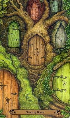 Seven Of Pentacles, Tarot Decks Art, Fae Art, All Tarot Cards, Tarot Book, Enchanted Wood, The Hierophant, Crystal Cave, Oracle Tarot