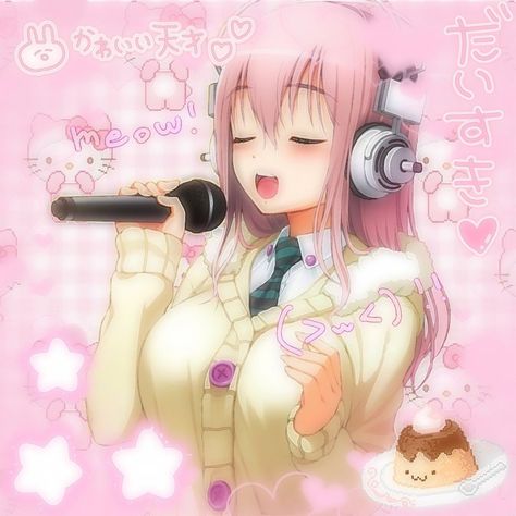 Super Sonico, Made By Me, A Girl, Headphones, Wallpapers, Anime