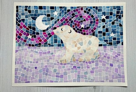 Watercolor Mosaic, Gaudi Art, High School Art Projects, School Art Projects, Watercolor Paintings Tutorials, Online Class, Watercolor Inspiration, Video Lessons, Watercolor Animals