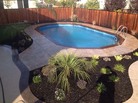 View Doughboy Pools photo gallery with a wide range of attractive designs in different sizes to match your swimming pool & outdoor living needs. Pool Hardscape, Swimming Pools Backyard Inground, Doughboy Pool, Small Pools Backyard, Small Inground Pool, Best Above Ground Pool, Swimming Pool Photos, Pools Backyard Inground, Round Pool