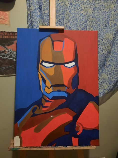 Iron Man Canvas, Iron Man, Canvas Art, Canvas, Fictional Characters, Pins, Art