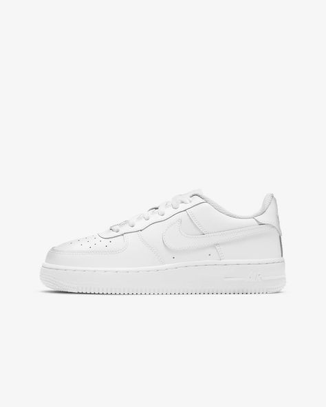 Nike Air Force 1 LE Big Kids' Shoes. Nike.com Nike Air Force 1 Price, Shoes Png, White Air Forces, Spring Capsule, Nike Models, White Shoes Sneakers, Air Force One, Shoe Nike, Everyday Shoes