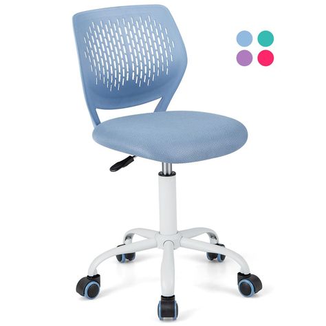 Blue Desk Chair, Office Chair Comfy, Chair For Kids Room, Kids Room Blue, Blue Classroom, Computer Study, Classroom Chair, Comfort Chair, Chair Comfy