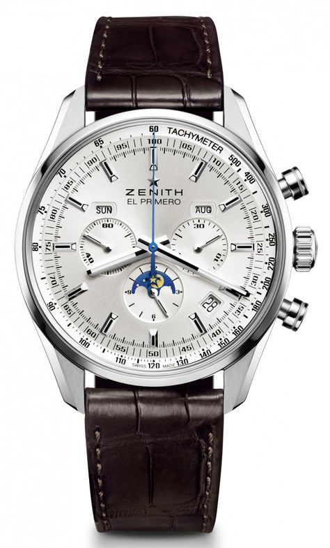 Zenith El Primero 410 Zenith El Primero, Zenith Watches, Swiss Army Watches, Skeleton Watches, Timex Watches, Citizen Watch, Invicta Watches, Stylish Watches, Mens Luxury