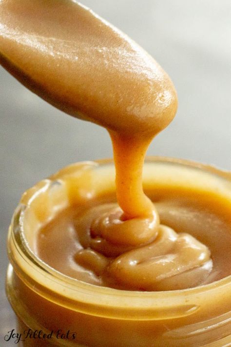 Sugar Free Caramel Sauce, Cider Caramel, Sugar Free Caramel, Apple Caramel, Sugar Free Baking, Caramel Dip, Apple Cider Caramels, Caramel Recipes Sauce, Breakfast Low Carb